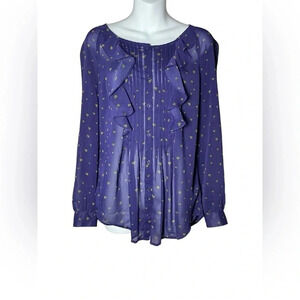 LOFT Ruffle Front Blouse